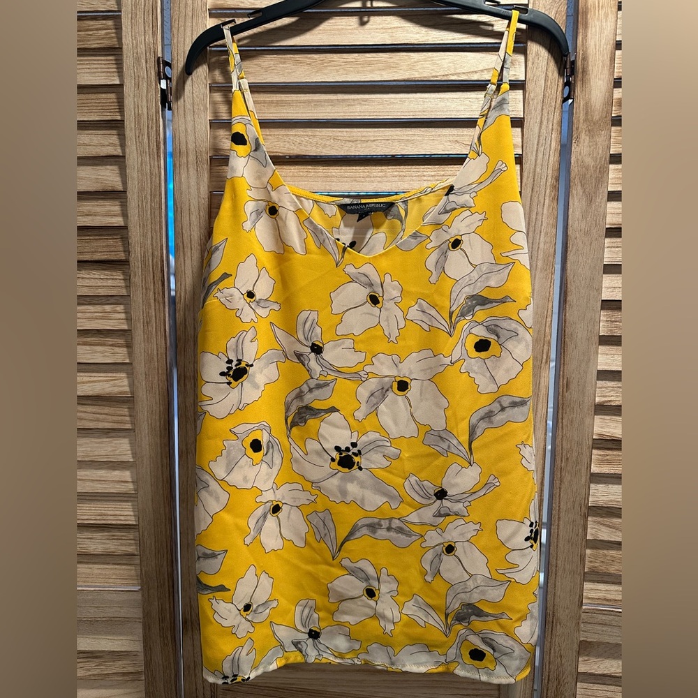 Banana Republic Yellow Floral Top